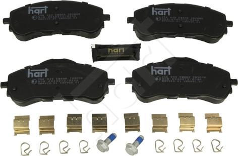 Hart 256 949 - Тормозные колодки, дисковые, комплект autodnr.net