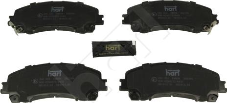 Hart 260 553 - Гальмівні колодки, дискові гальма autocars.com.ua