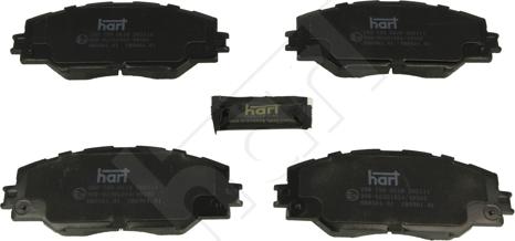 Hart 260 750 - Тормозные колодки, дисковые, комплект autodnr.net