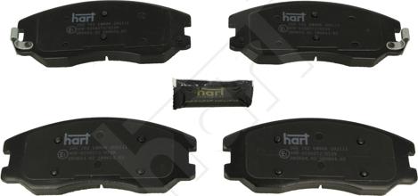 Hart 260 762 - Гальмівні колодки, дискові гальма autocars.com.ua