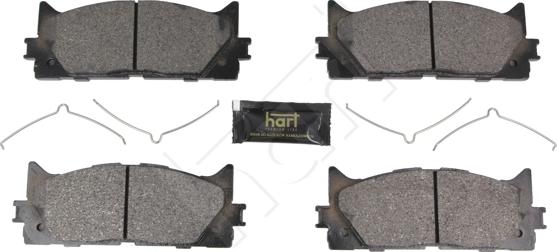 Hart 261 741 - Гальмівні колодки, дискові гальма autocars.com.ua