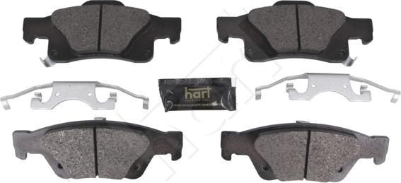 Hart 261 805 - Тормозные колодки, дисковые, комплект autodnr.net