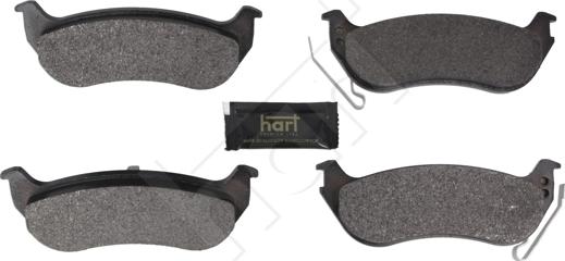 Hart 261 828 - Гальмівні колодки, дискові гальма autocars.com.ua
