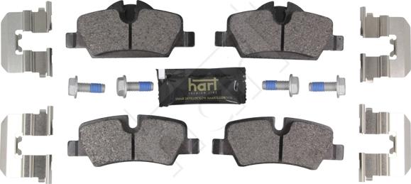 Hart 261 833 - Гальмівні колодки, дискові гальма autocars.com.ua