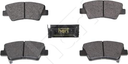Hart 261 835 - Гальмівні колодки, дискові гальма autocars.com.ua