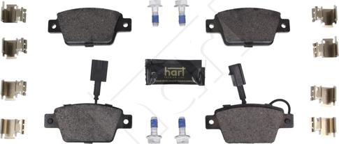 Hart 261 839 - Тормозные колодки, дисковые, комплект autodnr.net
