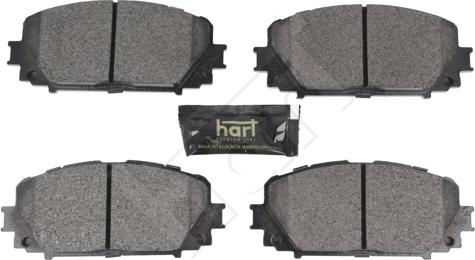Hart 261 843 - Гальмівні колодки, дискові гальма autocars.com.ua