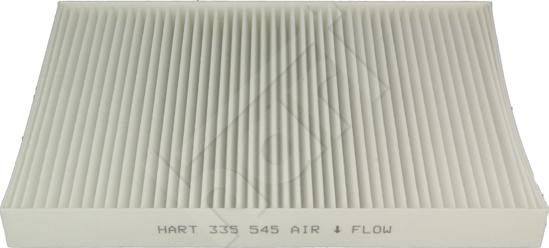 Hart 335 545 - Фільтр, повітря у внутрішній простір autocars.com.ua