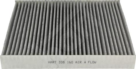 Hart 338 160 - Фільтр, повітря у внутрішній простір autocars.com.ua