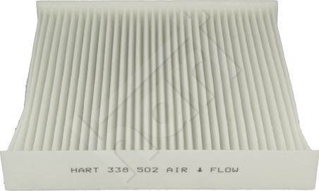 Hart 338 502 - Фільтр, повітря у внутрішній простір autocars.com.ua