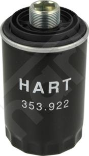 Hart 353 922 - Масляний фільтр autocars.com.ua