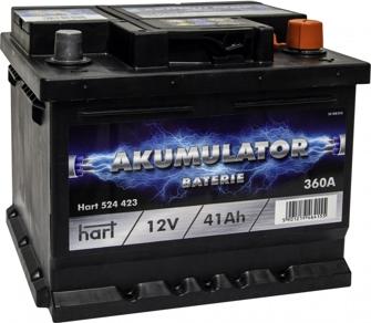 Hart 524 423 - Стартерная аккумуляторная батарея, АКБ avtokuzovplus.com.ua