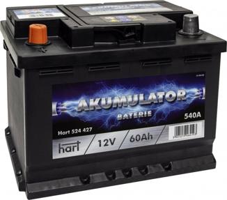 Hart 524 427 - Стартерная аккумуляторная батарея, АКБ autodnr.net