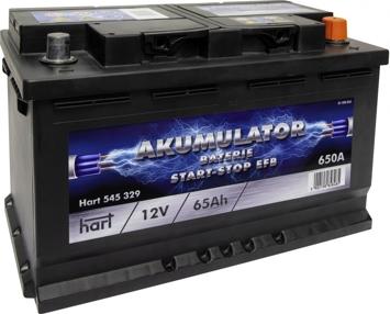 Hart 545 329 - Стартерная аккумуляторная батарея, АКБ autodnr.net