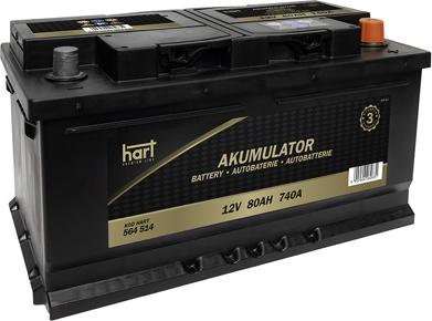 Hart 564 514 - Стартерна акумуляторна батарея, АКБ autocars.com.ua