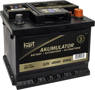 Hart 564 520 - Стартерная аккумуляторная батарея, АКБ autodnr.net