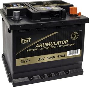 Hart 564 527 - Стартерная аккумуляторная батарея, АКБ autodnr.net