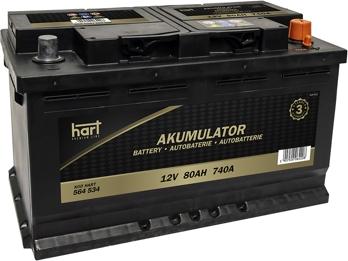 Hart 564 534 - Стартерная аккумуляторная батарея, АКБ avtokuzovplus.com.ua