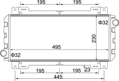 Hart 600 123 - Радиатор, охлаждение двигателя avtokuzovplus.com.ua