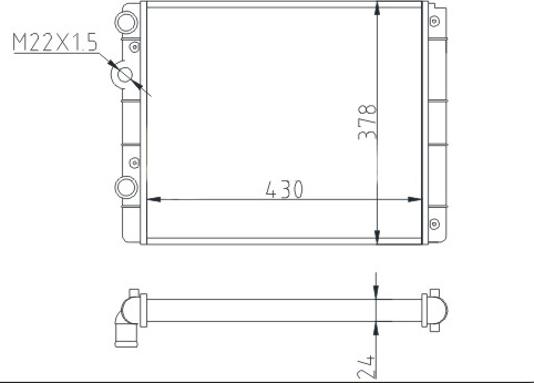 Hart 600 528 - Радиатор, охлаждение двигателя avtokuzovplus.com.ua