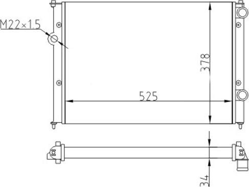 Hart 600 870 - Радиатор, охлаждение двигателя autodnr.net