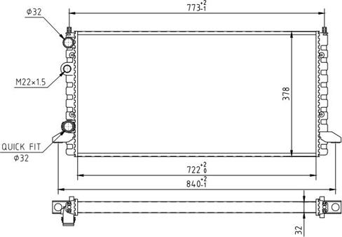 Hart 601 450 - Радиатор, охлаждение двигателя autodnr.net