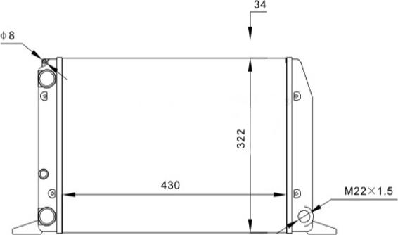 Hart 601 458 - Радиатор, охлаждение двигателя avtokuzovplus.com.ua