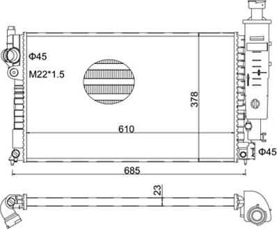 Hart 601 636 - Радиатор, охлаждение двигателя avtokuzovplus.com.ua