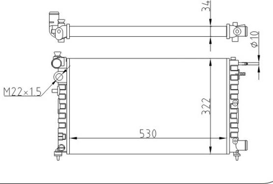 Hart 601 698 - Радіатор, охолодження двигуна autocars.com.ua