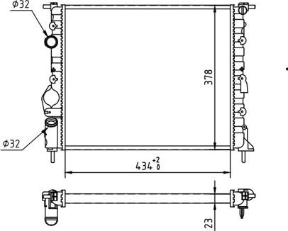 Hart 603 285 - Радиатор, охлаждение двигателя avtokuzovplus.com.ua