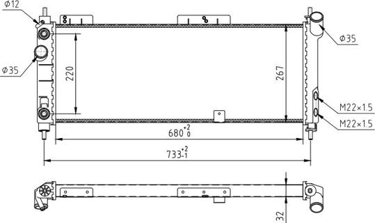 Hart 603 367 - Радиатор, охлаждение двигателя avtokuzovplus.com.ua