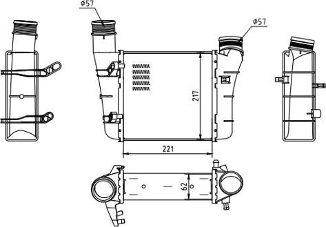 Hart 605 576 - Интеркулер autocars.com.ua