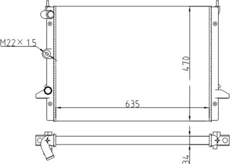 Hart 605 920 - Радіатор, охолодження двигуна autocars.com.ua