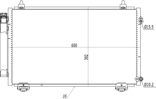 Hart 606 201 - Конденсатор кондиционера avtokuzovplus.com.ua