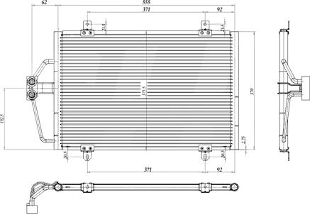 Hart 606 400 - Конденсатор, кондиціонер autocars.com.ua