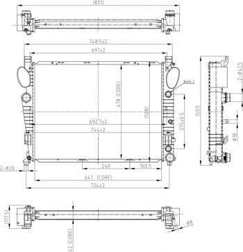 Hart 606 474 - Радиатор, охлаждение двигателя avtokuzovplus.com.ua