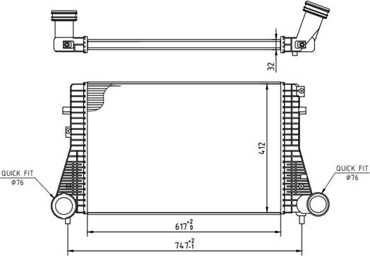 Hart 607 412 - Интеркулер autocars.com.ua