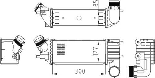 Hart 607 572 - Интеркулер, теплообменник турбины avtokuzovplus.com.ua