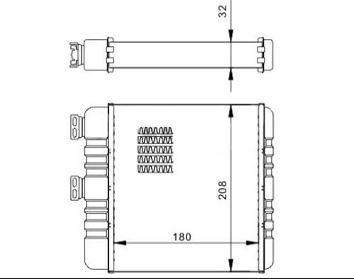 Hart 608 005 - Теплообменник, отопление салона avtokuzovplus.com.ua