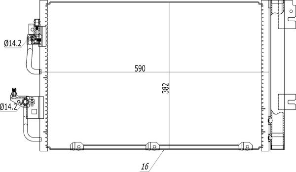 Hart 608 212 - Конденсатор кондиционера autodnr.net