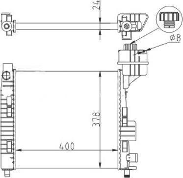 Hart 611 179 - Радіатор, охолодження двигуна autocars.com.ua