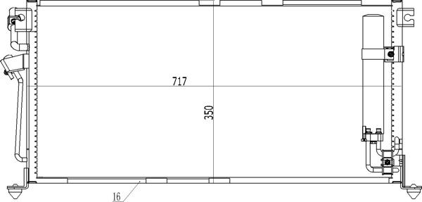 Hart 611 260 - Конденсатор, кондиціонер autocars.com.ua