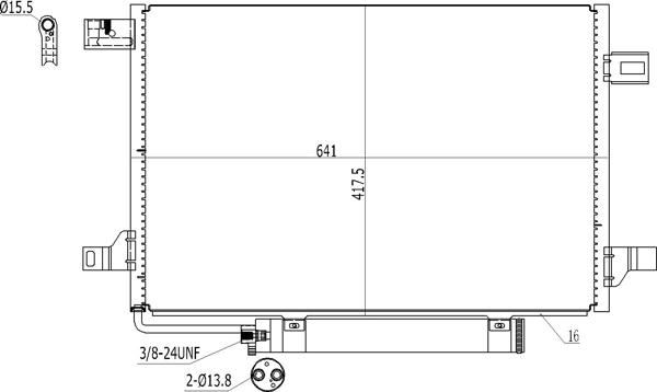 Hart 611 283 - Конденсатор кондиционера avtokuzovplus.com.ua