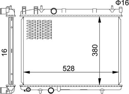 Hart 611 834 - Радіатор, охолодження двигуна autocars.com.ua