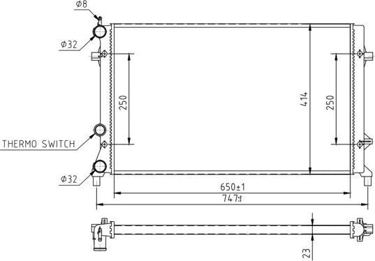Hart 611 862 - Радіатор, охолодження двигуна autocars.com.ua