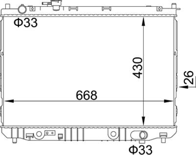 Hart 611 870 - Радіатор, охолодження двигуна autocars.com.ua