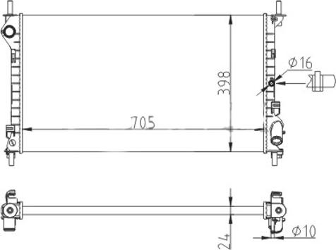 Hart 611 942 - Радиатор, охлаждение двигателя avtokuzovplus.com.ua