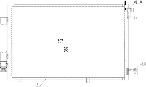 Hart 612 176 - Конденсатор, кондиціонер autocars.com.ua