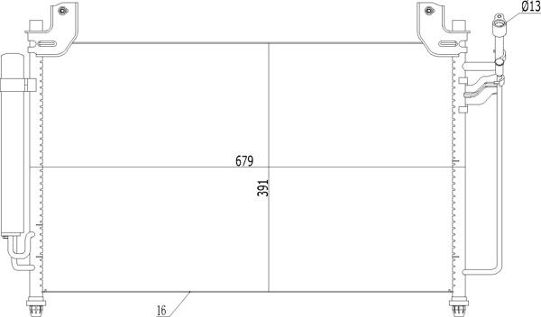 Hart 612 247 - Конденсатор, кондиціонер autocars.com.ua