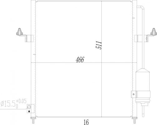 Hart 612 257 - Конденсатор, кондиціонер autocars.com.ua